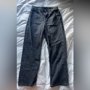 Black american eagle mom jeans